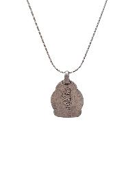 [pendant], Buddhist Silver Amulet With [amitabha Buddha], [silver Chain Included]