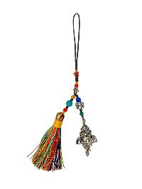 Buddhist Ritual Amulet Hanging With Ganesh, For Wall, Altar, Bags And Keyring