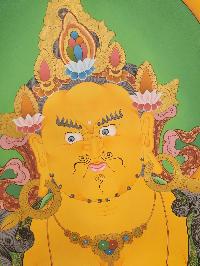 Five Jambhala Thangka, Tibetan Buddhist Art, Hand Painted, [real Gold]