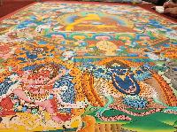 Shakyamuni Buddha Thangka, Tibetan Buddhist Art, Hand Painted, [real Gold], Refuse Tree Shakyamuni Buddha, [master Quality], Rare Find