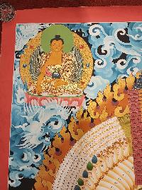Sitatapatra Thangka, Tibetan Buddhist Art, Hand Painted, [real Gold], [rare Find]