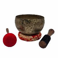 Kopre Singing Bowl, Buddhist Hand Beaten, Antique Finishing, [select Accessories]
