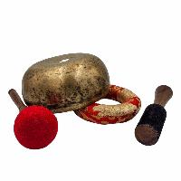 Kopre Singing Bowl, Buddhist Hand Beaten, Antique Finishing, [select Accessories]
