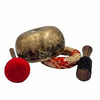 Kopre Singing Bowl, Buddhist Hand Beaten, Antique Finishing, [select Accessories]