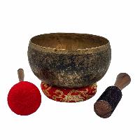 Kopre Singing Bowl, Buddhist Hand Beaten, Antique Finishing, [select Accessories]