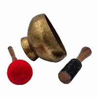 Naga Singing Bowl, Buddhist Hand Beaten, Antique Finishing, [select Accessories]