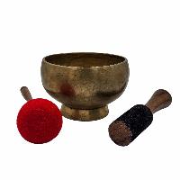 Naga Singing Bowl, Buddhist Hand Beaten, Antique Finishing, [select Accessories]