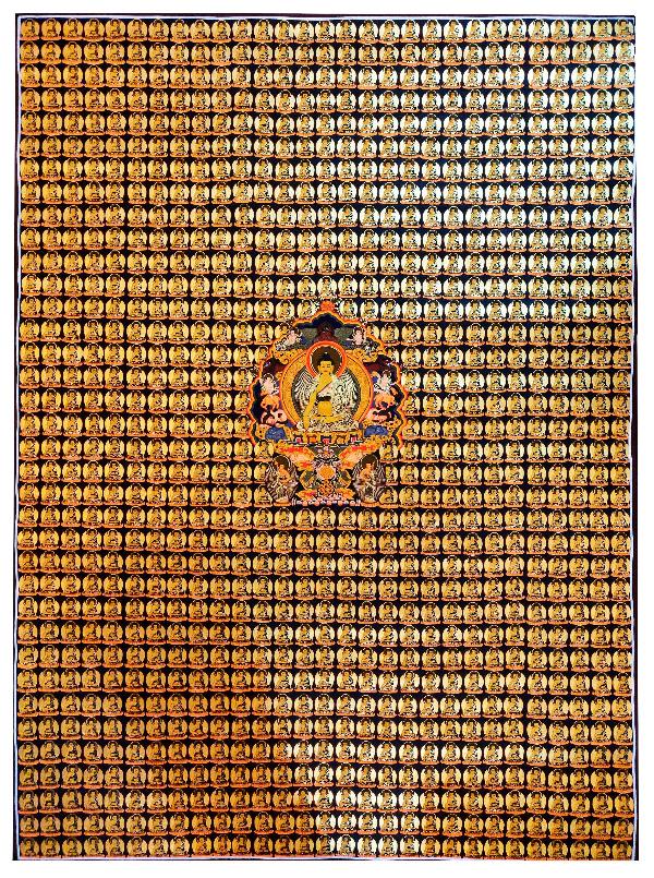 Shakyamuni Buddha Thangka, Tibetan Buddhist Art, Hand Painted, [real Gold]