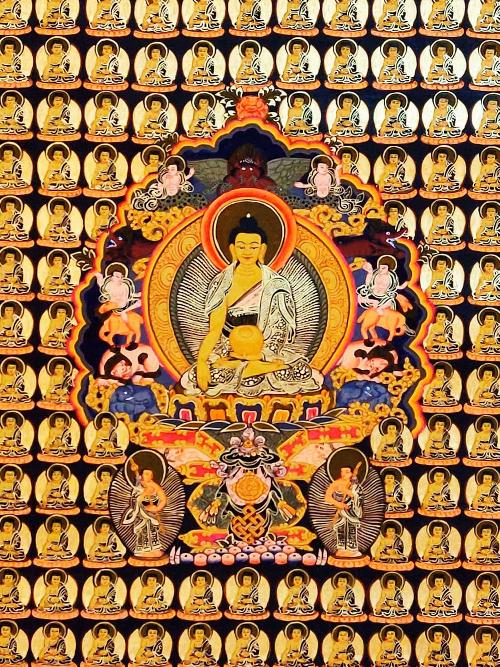 Shakyamuni Buddha Thangka, Tibetan Buddhist Art, Hand Painted, [real Gold]