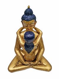 [samantabhadra], Buddhist Handmade Statue With [gold Painted]