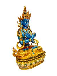 [vajradhara], Buddhist Handmade Statue, [partly Gold Plated] With [face Painted], [master Quality]