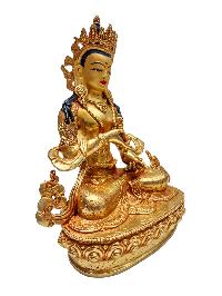 [vajrasattva], Buddhist Handmade Statue, [gold Plated] With [face Painted]