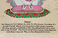 Citipati, Buddhist Scroll, Made In Lokta Paper, [screen Printed], And Hand-painted