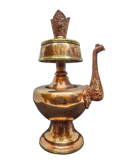 Bhumpa- Bhumba, A Buddhist Handmade Copper Offering Bowl Set