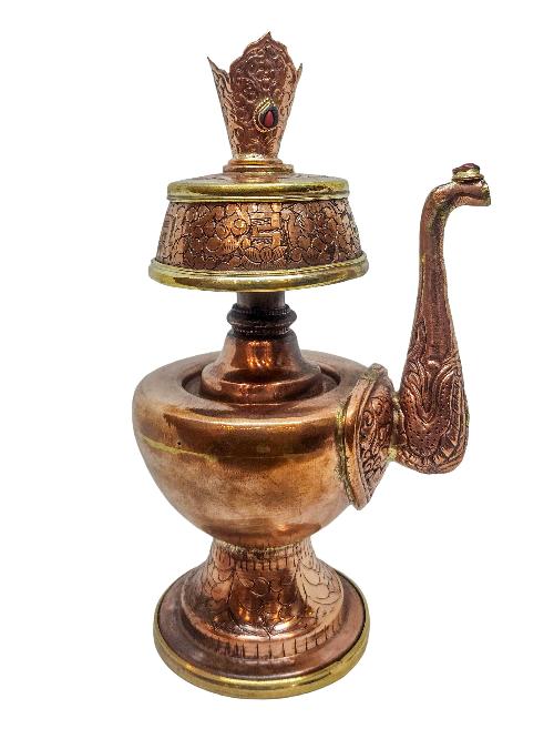 Bhumpa- Bhumba, A Buddhist Handmade Copper Offering Bowl Set