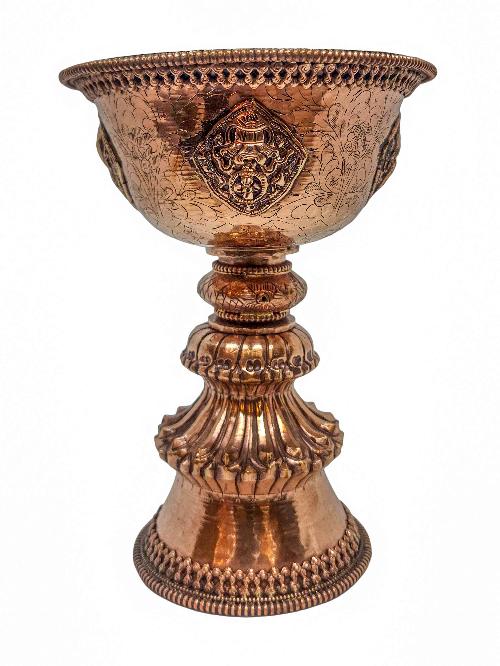 Copper Butter Lamp, Buddhist Ritual Items