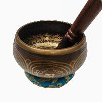 Nepali Singing Bowl With Mantra Inside, [select Accessories]