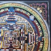 Kalachakra Mandala, Buddhist Hand Painted Thangka, [hand Painted]