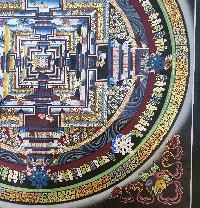 Kalachakra Mandala, Buddhist Hand Painted Thangka, [hand Painted]