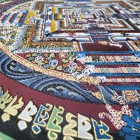 Kalachakra Mandala, Buddhist Hand Painted Thangka, [hand Painted]