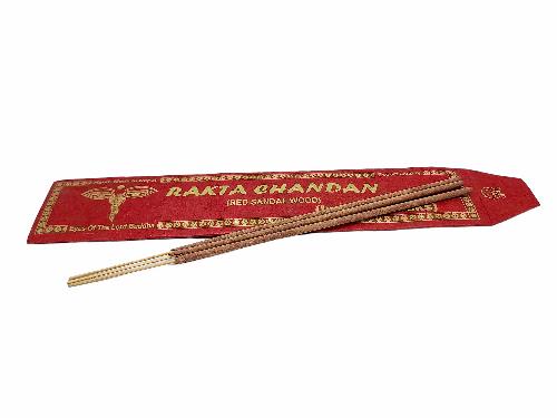 Rakta Chandan [red Sandalwood] Ritual Incense Stick, [15 Stick], [high Quality], Made In Nepal
