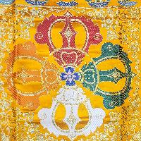 [cotton] Wall Hanging, Handmade In Nepal With Double Dorje