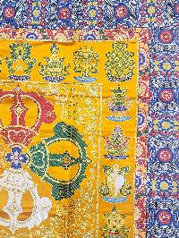[cotton] Wall Hanging, Handmade In Nepal With Double Dorje