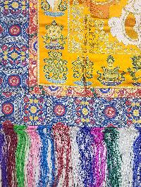 [cotton] Wall Hanging, Handmade In Nepal With Double Dorje