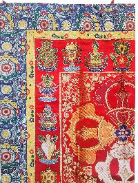 [cotton] Wall Hanging, Handmade In Nepal With Double Dorje