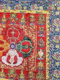 [cotton] Wall Hanging, Handmade In Nepal With Double Dorje