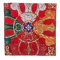 [cotton] Wall Hanging, Handmade In Nepal With Double Dorje