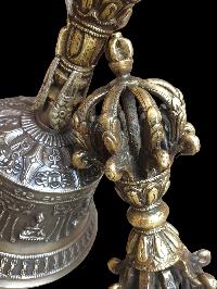[dehradun] Bell And Dorje [vajra], Bronze - [high Quality]