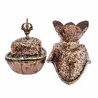 [kapala], Buddhist Handmade Ritual Item With Carving