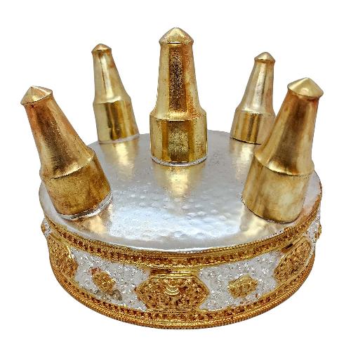 [kusum Mandala], Buddhist Handmade Ritual Item, Gold And Silver Plated, [big]