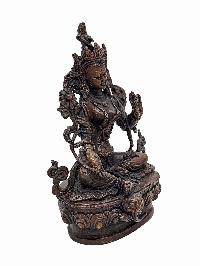 [green Tara], Small High Quality Statue, [chocolate Oxidized]