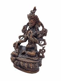 [green Tara], Small High Quality Statue, [chocolate Oxidized]