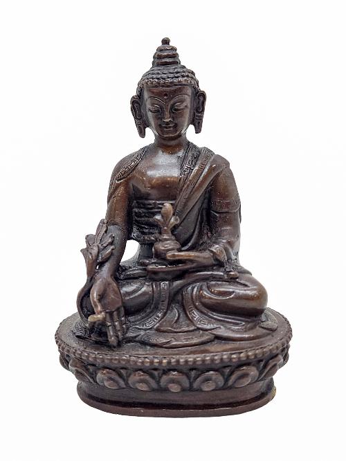 [medicine Buddha], Small High Quality Statue, [chocolate Oxidized]