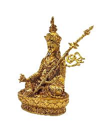 Padmasambhava Statue [full Gold Plated], [ceramic Molding]