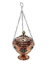 Incense Burner Of Copper With [deep Carving], [hanging & Swinging], [high Quality]