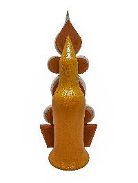 Torma, Buddhist Offering Item Of White Saljey, [wooden Painted]