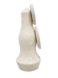 Torma, Buddhist Offering Item Of White Saljey, [wooden Painted]