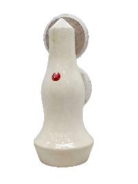 Torma, Buddhist Offering Item Of White Saljey, [wooden Painted]