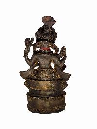 [ganesh], Buddhist Statue, [antique], [chocolate Oxidized]
