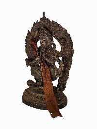 [bhadrakali], Buddhist Statue, [antique], [chocolate Oxidized]