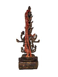 [sahasrabhuja Avalokitesvara], Buddhist Statue, [antique], [chocolate Oxidized]