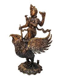 [vishnu] In Garuda, Buddhist Handmade Statue, [antique Finishing]