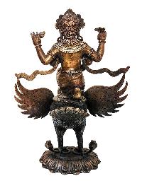 [vishnu] In Garuda, Buddhist Handmade Statue, [antique Finishing]