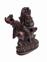 [mahakala Panjaranatha], Mahakala 2 Arms, Buddhist Statue, [chocolate Oxidized]