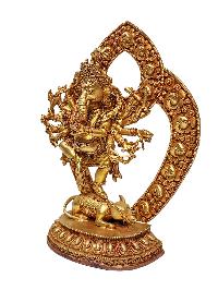 [ganesh], Buddhist Statue, [gold Plated] And [ceramic Molding]
