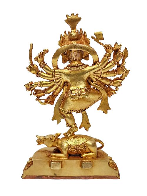 [ganesh], Buddhist Statue, [gold Plated] And [ceramic Molding]
